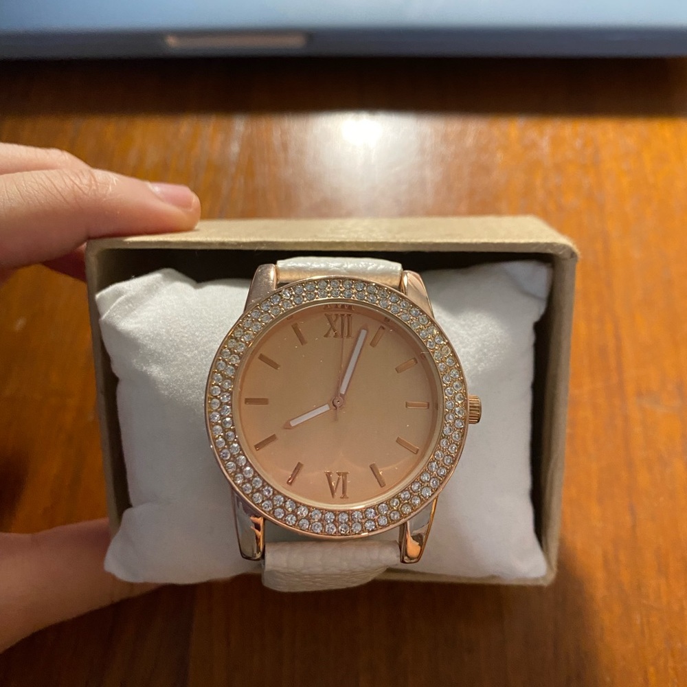 Rose gold watch